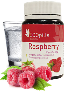 Таблетовані цукерки Eco Pills Raspberry для схуднення. Принцип дії. Склад препарату. Переваги та протипоказання