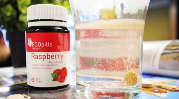 Таблетовані цукерки Eco Pills Raspberry для схуднення. Принцип дії. Склад препарату. Переваги та протипоказання