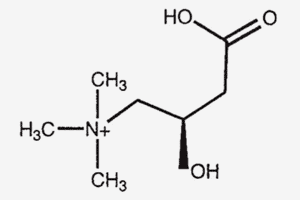 Схема молекулы L-карнитина