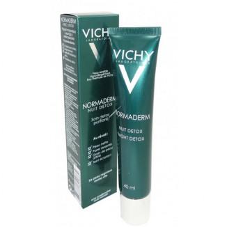 Vichy Normaderm Nuit Detox, питательный ночной крем для жирной кожи.